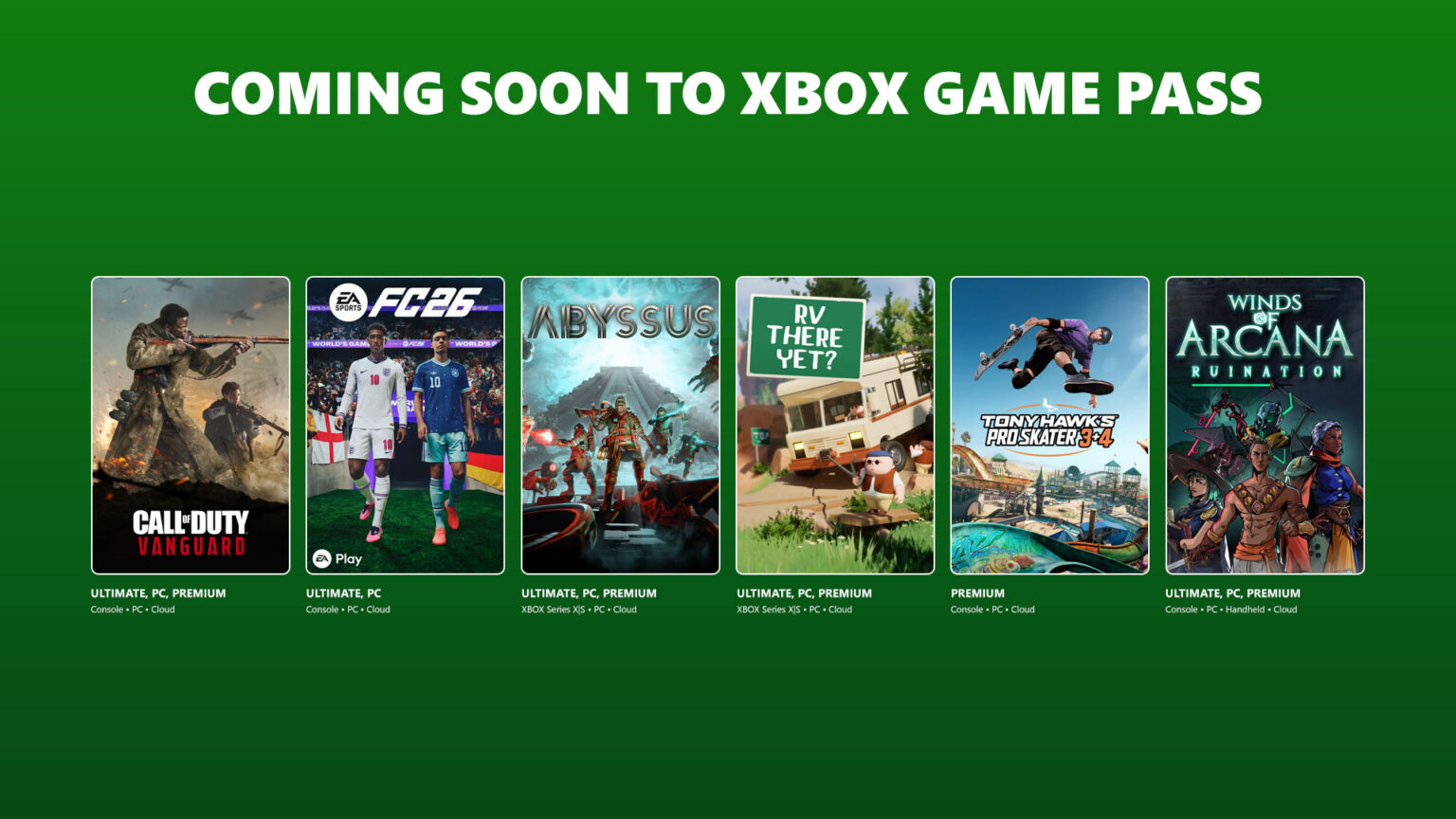 [XBOX Game Pass] EA Sports FC 26, Tony Hawk’s Pro Skater 3 + 4, Halo: Campaign Evolved und mehr !