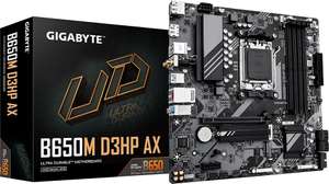 Gigabyte B650M D3HP AX Mainboard (µATX, AM5, B650, 4x DDR5, PCIe 4.0 x16, 2x M.2 PCIe x4, USB-C, HDMI 2.1, 2x DP 1.4, Wi-Fi 6E)