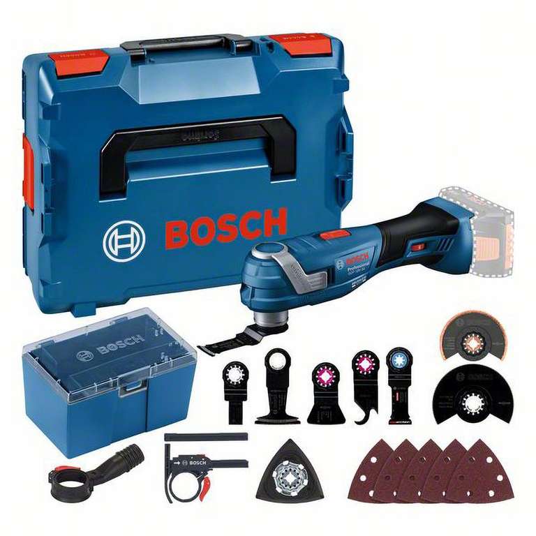 Bosch Professional Akku-Multi-Cutter GOP 18V-34 Solo inkl. Zubehör-Set in L-Boxx durch NL-Gutschein // Pro-Deal fähig