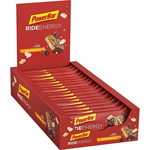 [PRIME/Sparabo] Powerbar Ride Bar Peanut Caramel Bars - Pack of 18 Bars