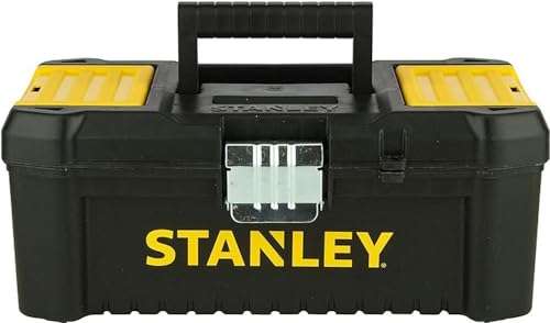 Stanley Werkzeugbox / Werkzeugkoffer 12.5" (18cmX13cmX32.5cm), Werkzeugkasten mit Metallschließen (Prime)