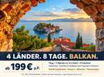 142° - 4 Länder ab 199€ p.P. : 8 Tage Balkan Rundreise inkl. Flug, 4* Hotels, Frühstück & Ausflügen | 21€ Kurtaxe , Einzelzimmer 299€