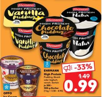 Ehrmann High-Protein Pudding bei Kaufland für 0,99€!