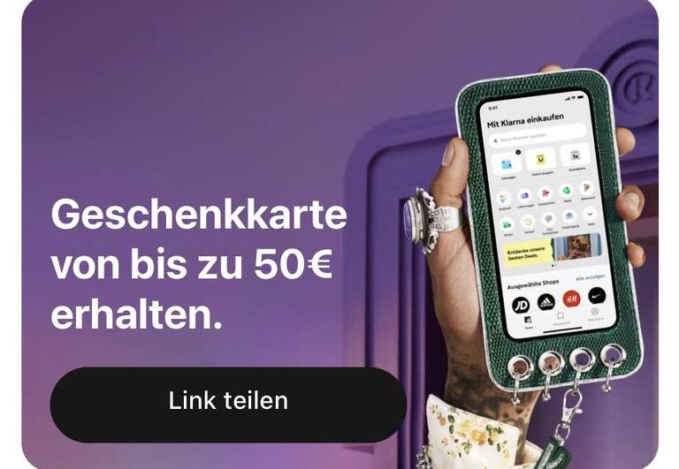 Klarna App KWK - 5 x 10€/10€ Amazon Gutschein für Werber und Neukunden