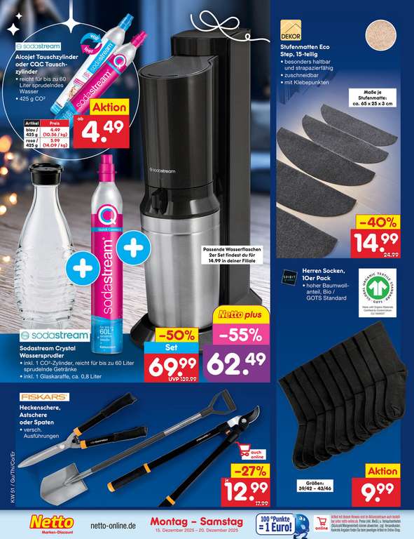SodaStream Tauschzylinder ab 4,49 € bei Netto MD – jetzt zuschlagen!