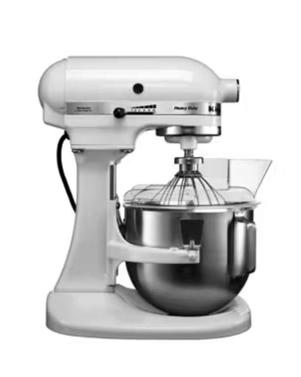 KitchenAid 5KPM5 EWH Küchenmaschine Heavy Duty 4,8L, 315 W, Farbe Weiß für 296,31€ [Metro Online]