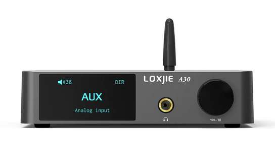 LOXJIE A30 kompakter 2.1 Class D Verstärker mit DAC, Bluetooth (APT-x), USB (PC) und Kopfhörer Ausgang [Wieder verfügbar]