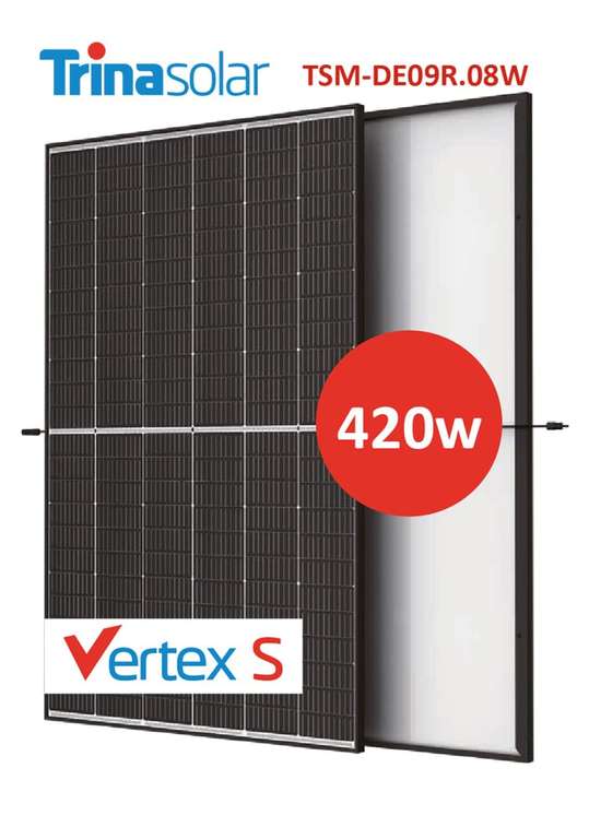 420w Trina Vertex S | Solar Panel | DE09R.08 Black Frame Glas Folie Modul PV Solarmodul 	TSM-420 *lokal* 144 Zellen half Cut