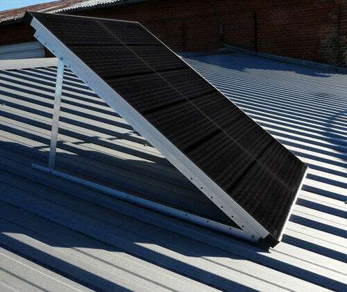 Halterung Solarpanel/Photovoltaik Modul für Aufständerung/Flachdach bis 118cm | Schwarz oder Silber | Einstellbar von 0-90°