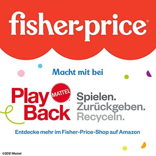 (Prime) Fisher-Price FGW66 - Plappertelefon Motorikspielzeug mit Geräuschen, Babyspielzeug ab 12 Monaten