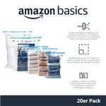 Amazon Basics Vakuum-Kompressionsbeutel Set (20 Stück, versch. Größen) mit Handpumpe 18,46€/ Reiseaufbewahrungsbeutel, 12 Stück 12,95(Prime)
