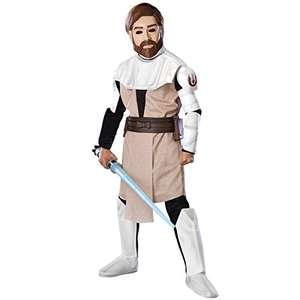 Star Wars - Obi-Wan Kenobi Kostüm für Kinder 5-7 Jahre; Tunika mit Rüstung, Hose mit angenähten Stiefel-Tops, Maske und Gürtel. für 15,73€
