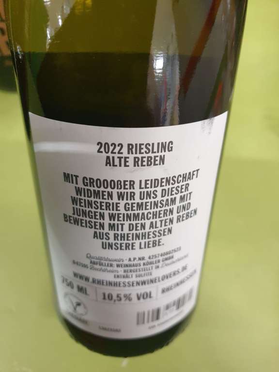 [Lokal] Lidl 71263 Weißwein Deluxe Rheinhessen Wine Lovers Alte Reben