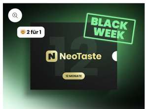 NeoTaste 2 für 1 Geschenkboxen eff. 19,5€ für 12 Monate