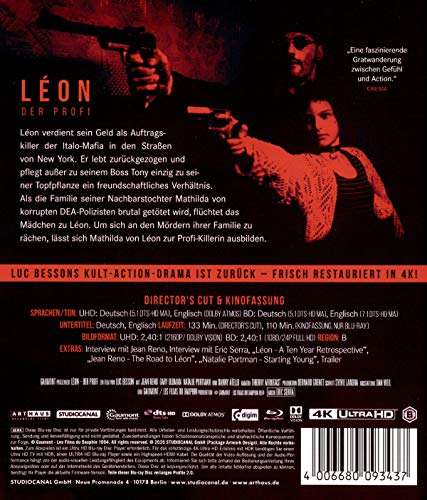 [Amazon Prime] Léon - Der Profi (1994) - 4K Bluray + Bluray - IMDB 8,5 - Leon - Arthaus