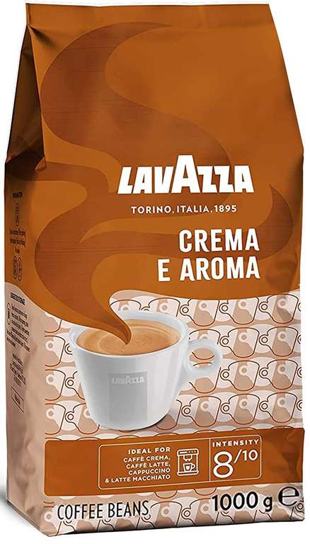 Lavazza Kaffeebohnen, "Crema e Gusto Tradizione Italiana" oder "Crema e Aroma", 1 kg [Prime Spar-Abo]