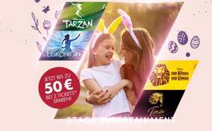 Disney Musical Hercules in Hamburg , bis zu 50 € bei 2 Tickets sparen (zB 1 Ticket , 2. Kategorie) + alle + überall