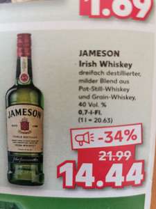 Jameson Irish Whiskey bei Kaufland Naumburg Saale und Umgebung für 14.44€