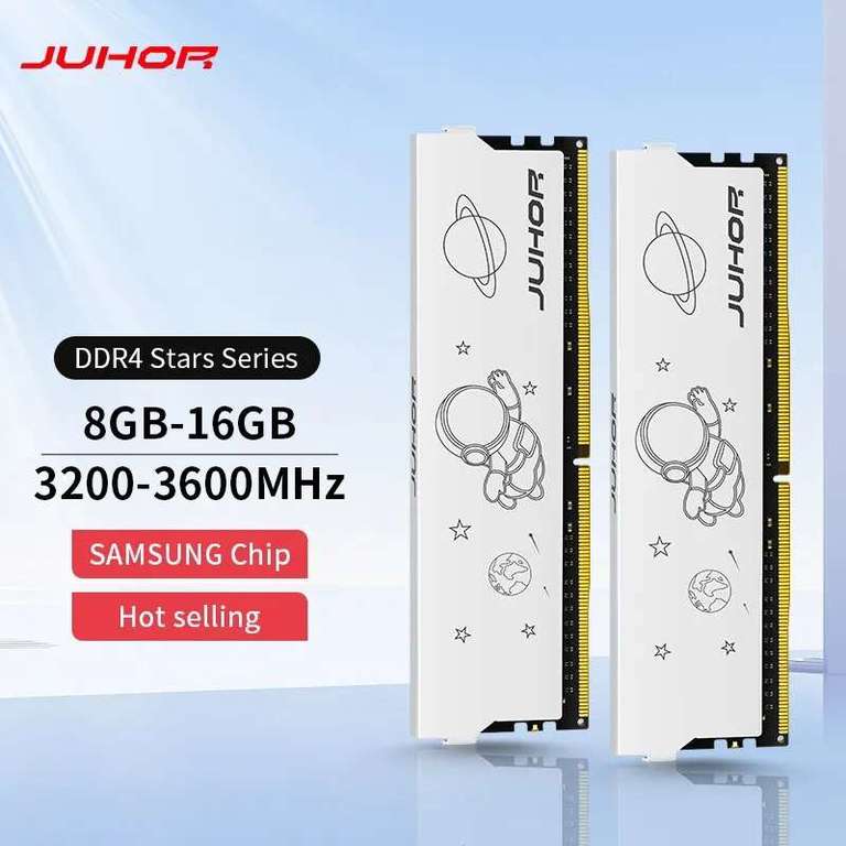 Juhor DDR4 32GB 2x16GB 3600 MHz CL18 Arbeitsspeicher [Aliexpress Choice]