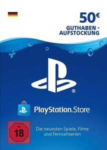 50€ PSN Playstation DE Network Guthaben (Deutschland) für 40,49€