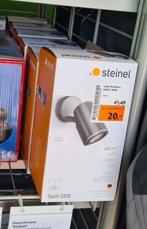 [Lokal Globus Baumarkt Lahnstein] Steinel LED Spot ONE, No Sensor, Anthrazit
