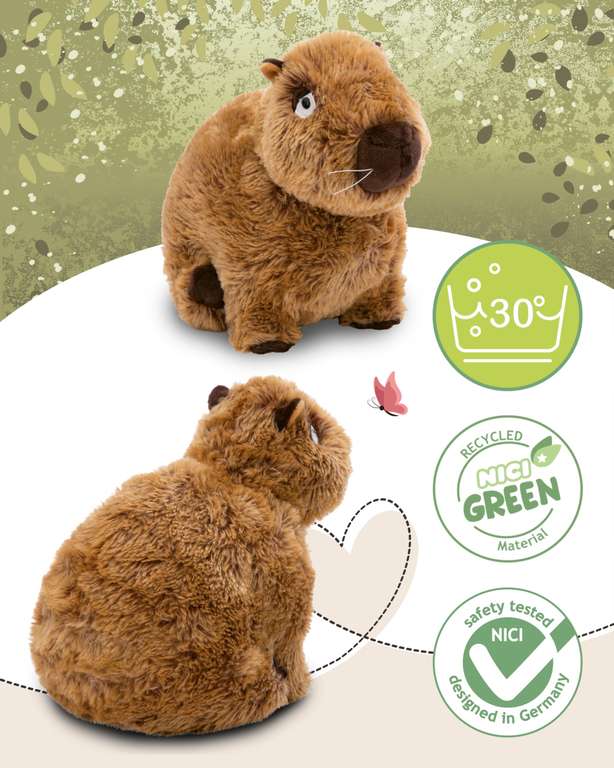 NICI Säbelzahntiger Plüschtier 22 Cm – Kuschelweich, Steinzeit-Freunde Serie, Für Kinder & Sammler