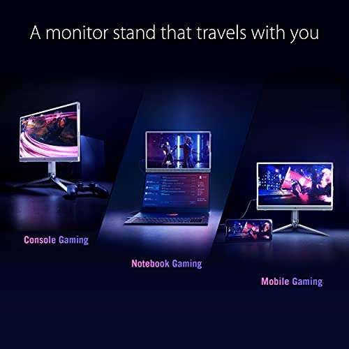 ASUS ROG Strix XG16AHP 15,6 Zoll Portable Gaming Monitor (FHD, 144 Hz, IPS, G-SYNC kompatibel, USB C,HDMI, 3ms) - 7800mAh, 3h Laufzeit