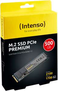 Intenso M.2 PCIe Premium 500GB SSD für 22€ inkl. Versand (Amazon & Expert)