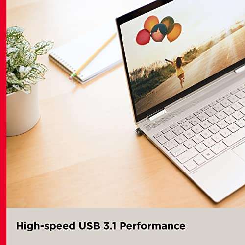 SanDisk Ultra Fit 64GB USB-Stick USB 3.1 Flash-Laufwerk, schwarz (Prime)