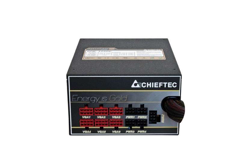 Chieftec NAVITAS Netzteil GPM1250C ( 1250 Watt, Teilmodular, Feste Anschlüsse: 1 x 20+4 Pin ATX, 2 x 8-Pin (6+2) EPS12V )