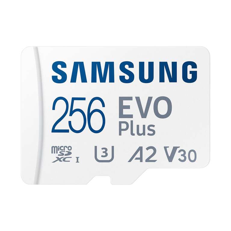 [Mediamarkt/Saturn] Samsung EVO Plus 2021 R130 microSD SDXC 256GB Kit, UHS-I U3, V30, A2, Class 10, 130MB/s
