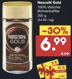 [Netto Marken-Discount] Nescafe Gold löslicher Kaffee für 6,99 // Kombi für rechnerisch 3,45 möglich