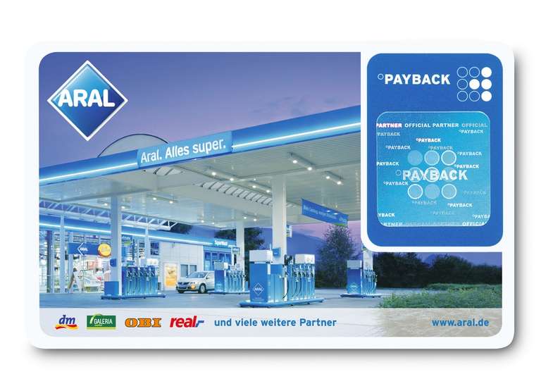 [Payback / ARAL] 10fach Punkte auf Kraftstoffe und Erdgas, kombinierbar mit 2 Cent/l Rabatt aus App oder Adventskalender