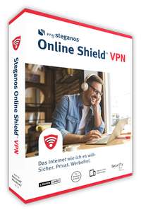Steganos VPN Online Shield – Kostenlose Vollversion (1 Jahr / 1 Gerät / Windows / Mac / Android / iOS)