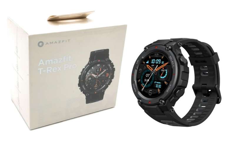 Amazfit T Rex Pro Smartwatch mit GPS ( 1,3 Zoll, AMOLED, Sportuhr mit 10 ATM, schwarz )