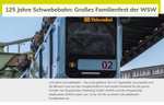 170° - [Wuppertal] Kostenlos mit der Schwebebahn fahren | Familienfest 125 Jahre Schwebebahn | 19.09. | LOKAL