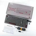 EPOMAKER RT100 ISO Mechanische Wireless RGB Tastatur mit Knob und Display