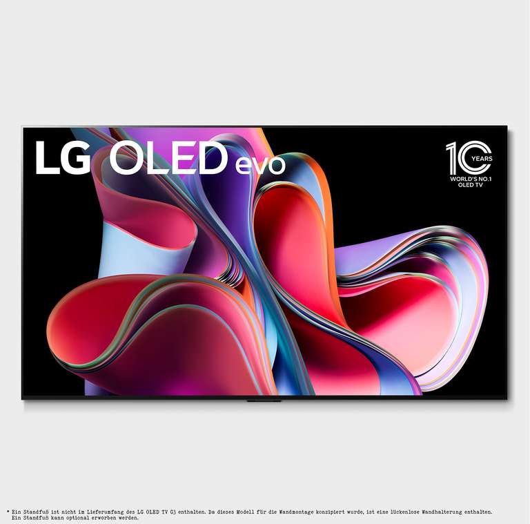 LG OLED65G39LA (1973,96€-300€ LG Cashback = 1674,96€) (,, Prime,,)