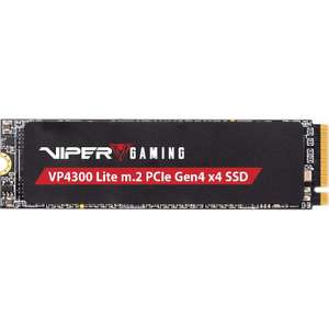 [Mindfactory] 1TB Patriot Viper VP4300 Lite SSD M.2 2280 PCIe 4.0 x4 3D-NAND TLC TBW 800TB | PS5-kompatibel | vk-frei über mindstar
