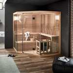 HOME DELUXE Sauna Traditionelle Sauna SKYLINE BIG - XL, BxTxH: 200,00 x 200,00 x 210,00 cm inkl. Ofen
