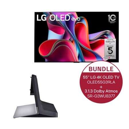 LG OLED55G39LA TV Fernseher + LG SR-G3WU55 Standfuß [effektiv 1239,10 Euro] [LG Member] [LG Neukunde] [unidays] [LG Cashback Aktion]