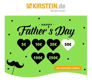 Vatertags-Rabatte bei Musikhaus Kirstein (bis zu 250€)