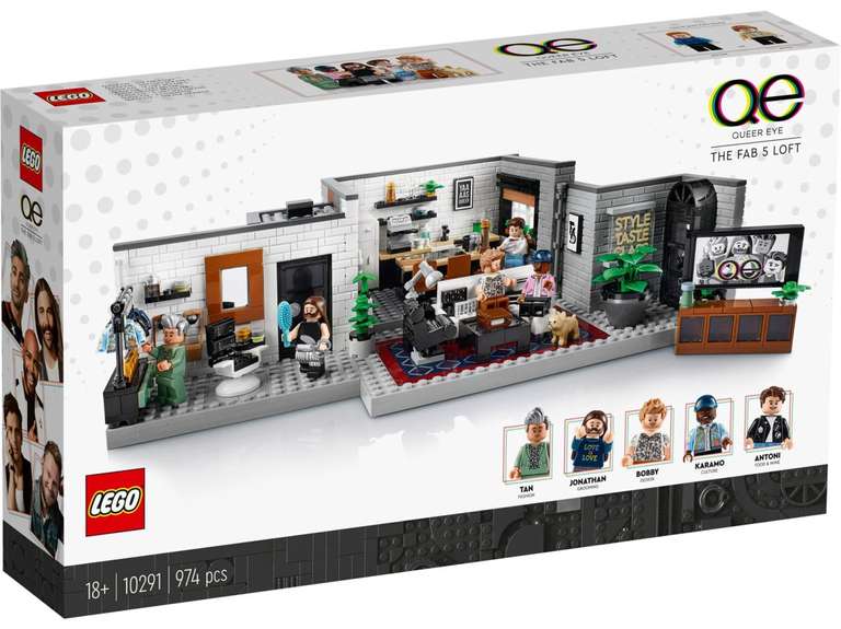 Lego 10291 Queer Eye – Das Loft der Fab 5 (2 tolle MOCs möglich, ua Winterliche Kirche)