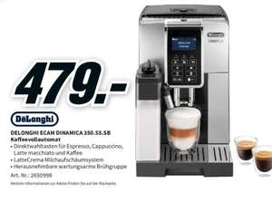 [MM] DeLonghi ECAM Dinamica 350.55.SB Kaffeevollautomat (300g Behälter, 13 Mahlgrade, Duo-Heizsystem, Wasserfilter, Brühgruppe entnehmbar)