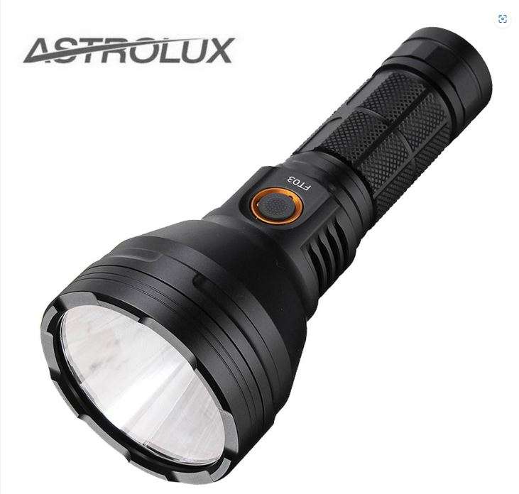 Astrolux FT03 SST40-W Taschenlampe 5000/6500 K, 2400 lm, mit 5000 mAh Akku, USB C-Ladung
