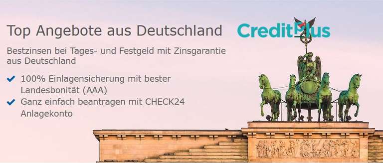 Festgeld 1 Monat mit 3,92% effektiv p.a. inkl. 25€ Bonus, deutsche Einlagensicherung, nur für Bestandskunden, personalisiert [CHECK24 App]