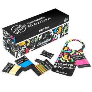 Billy Boy Lümmelkiste Kondome Mix-Sortiment, 50 Stück (0,30€/Stück) (Prime Spar-Abo)