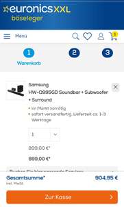 Samsung HW-Q995GD Soundbar (effektiv 729,95€)