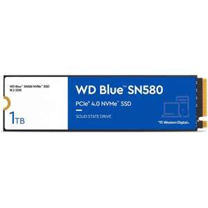 [Mindfactory] 1TB WD Blue SN580 M.2 2280 PCIe 4.0 x4 3D-NAND TLC SSD | vk-frei über mindstar