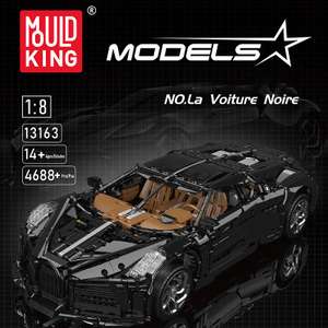 MOULD KING Bugatti The Black Car/La Voiture Noire (13163) für 133,76 Euro (Bestpreis!) / 4.688 Klemmbausteine / 8 Motoren [Barweer]